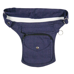 Nijens Gassitasche S-XXXL Hundetasche NJ-Barcelona Denim Blau Jeans