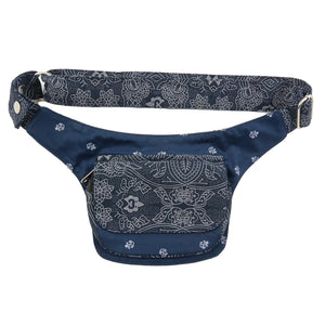 Bauchtasche Nijens HĂŒfttasche Stoff Anker Print in Blau