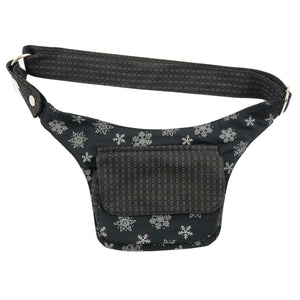 Bauchtasche Nijens HĂŒfttasche Stoff Grau-Schwarz