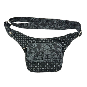 Nijens Bauchtasche aus Stoff in Charcoal