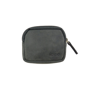 Nijens Kleine Beuteltasche Leder Charcoal Black