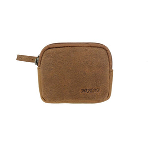 Nijens Kleine Beuteltasche Mini Beutel Leder TAN Wildleder