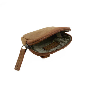 Nijens Kleine Beuteltasche Mini Beutel Leder TAN Wildleder 2