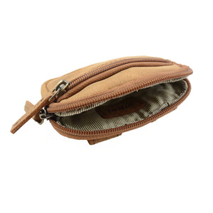 Nijens Kleine Beuteltasche aus Leder Wildleder NJ-03 1041 TAN 2