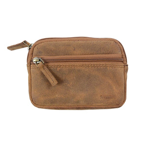 Nijens Kleine Beuteltasche Leder TAN mit Leckerlifach für Hunde