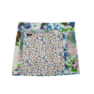 Nijens Wenderock Minirock Stoff Blumen Muster Blau