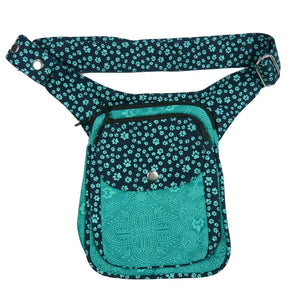 Nijens Gassi-Tasche für Hundefreunde Leckerlibeutel Türkis-Om