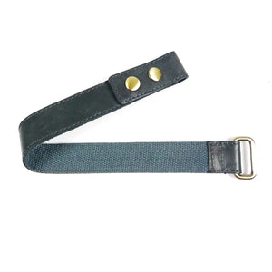 Nijens Gürtel-Verlängerung XXXL Hüfttaschen Leder Charcoal-Blau