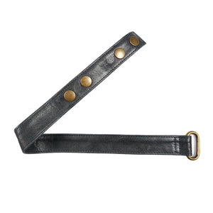 Gürtel-Verlängerung XXXL Hüfttaschen Leder Charcoal 29 - NIJENS