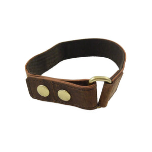 Nijens Gürtel-Verlängerung XXXL Hüfttaschen Leder Mocca Braun