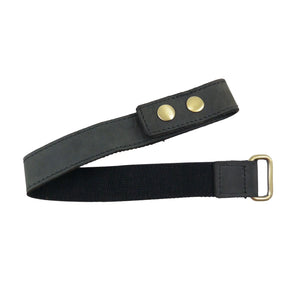 Nijens Gürtel-Verlängerung XXXL Hüfttaschen Leder Charcoal-Black