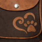 Dog Walking Bag S-XXXL vintage canvas faux leather paw heart Hannover 6007