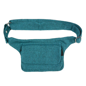 Bauchtasche Nijens S-XXXL Hüfttasche Stoff Cyan