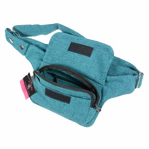 Bauchtasche Nijens S-XXXL Hüfttasche Stoff Cyan 2