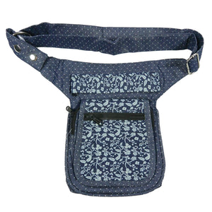 Hüfttasche  S-XXXL Hip Bag Jeans mit Blumenmuster Nijens