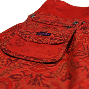 Nijens Tasche Stoff Baumwolle Orange-Rot