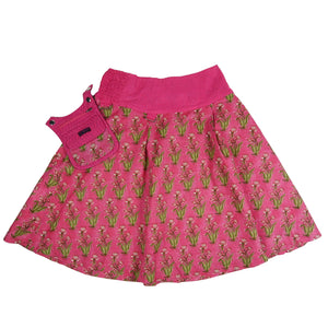 Nijens Damen One Size Wenderock mit Gummibund aus Bio-Baumwolle Rosa 2