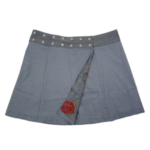 Nijens Wenderock XL aus Stoff-Baumwolle mit Floralen Motiven Grau 2