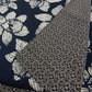 Nijens Wenderock XL Sommerrock Wickelrock aus 100% Baumwolle mit Floralen Motive Nachtblau 2