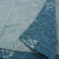 Nijens Wenderock XL Sommerrock Wickelrock aus 100% Baumwolle mit Palmblättern Türkis-Blau 4