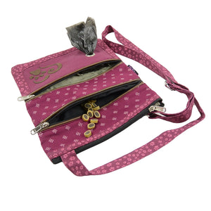 Nijens Gassi-Umhängetasche mit Öse, Leckerlifach für Trockenfutter (Magenta) 2