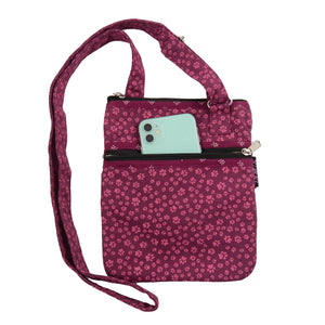 Nijens Gassi-Umhängetasche mit Handy-Fach Magenta