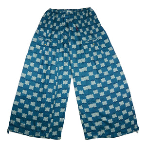 Nijens Hose Sommer Pluderhose aus Viskose Blau