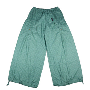 Nijens Hose Sommer Pluderhose aus Viskose Emerald