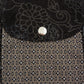 Nijens Doppelte Gassi-Tasche aus Stoff mit Floralen Motiv braun-schwarz