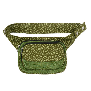 Nijens Gürteltasche Multifach-Gassi-Tasche (Pfotenmuster Olive)