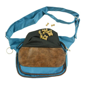 Nijens Wasserabweisende Multifunktionale Gassi-Tasche S-XXXL für Hunde Wanderung (Nylon Petrol) 2