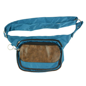 Nijens Wasserabweisende Multifunktionale Gassi-Tasche S-XXXL für Hunde Wanderung (Nylon Petrol)