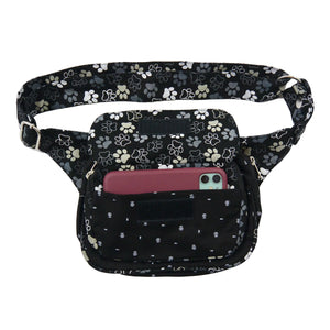 Nijens Multifunktionale Gassi-Tasche S-XXXL für Hunde (Pfoten-Muster) 2