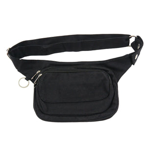 Nijens Schwarze Gürteltasche Multifunktionale Gassi-Tasche S-XXXL für Hunde Wanderung