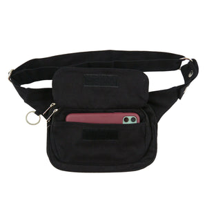 Nijens Schwarze Gürteltasche Multifunktionale Gassi-Tasche S-XXXL für Hunde Wanderung 2