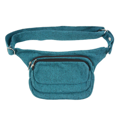 Nijens Hüfttasche Multifunktionale Gassi-Tasche S-XXXL für Hunde Wanderung (Cyan Two Tone 21)