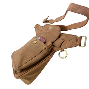 Nijens Gassi-Tasche Leder TAN Hundesport Bauchtasche S-XXXL NJ-Hannover 2