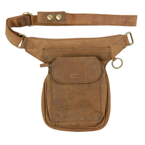 Nijens Gassi-Tasche Leder TAN Hundesport Bauchtasche S-XXXL NJ-Hannover