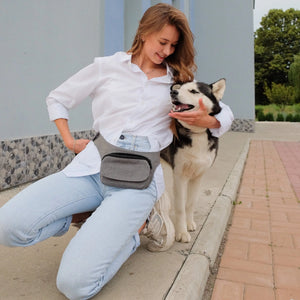 Hip Bag Grau S-XXL für Hundefreunde Nijens