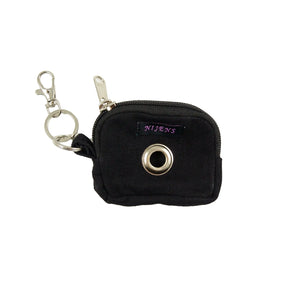 Nijens Kleine Beuteltasche mit Schlaufen, Öse und Karabiner zum Einhaken an Gassi-Tasche