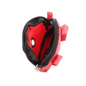 Kleine Beuteltasche mit Gürtelschlaufen, Öse, Nylon Wasserdicht Rot Nijens