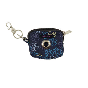 Nijens Kleine Beuteltasche - Hundekotbeutel Spender Blau mit Öse und Karabiner
