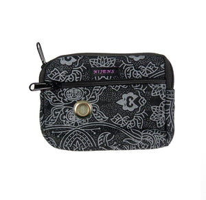 Nijens Kleine Beuteltasche mit Schlaufen, Öse, wasserdichtem Fach für Leckerlis (Black OM)