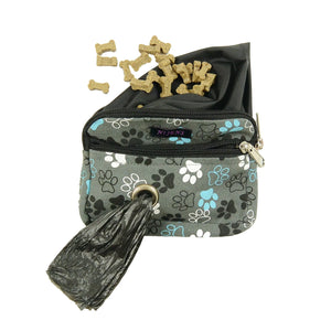 Kleine Beuteltasche mit Gürtelschlaufen mit Hundepfoten-Motiv Nijens