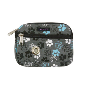 Nijens Kleine Beuteltasche mit Gürtelschlaufen mit Hundepfoten-Motiv 0749