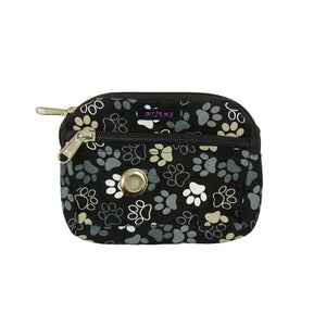 Kleine Beuteltasche für Leckerlis und Hundekotbeutel Hundepfoten-Motiv