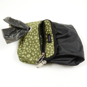 Nijens Kleine Beuteltasche mit Hundepfoten-Motiv Olive 2