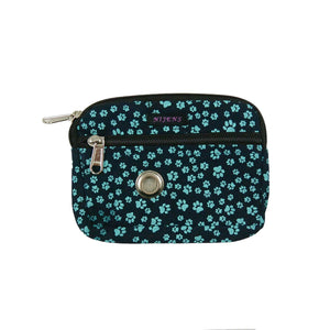 Nijens Kleine Beuteltasche mit Hundepfoten-Motiv in Teal