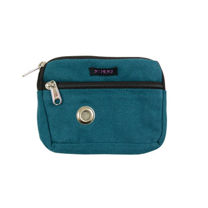 Kleine Beuteltasche Nijens Baumwollstoff in Petrol