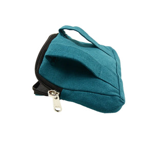 Nijens kleine Beuteltasche für Hundekotbeutel - Täschchen Stoff Petrol 2